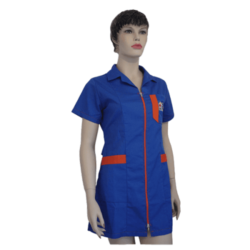 Bata senhora modelo cintado, curto c/cinto traseiro, abertura c/mola /fecho ou botão.